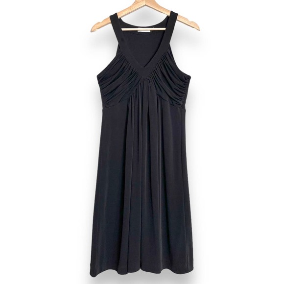 Calvin Klein Sleeveless Ruched Knee Length Wrinkle Free Stretch Dress Women's 10 - Picture 1 of 11